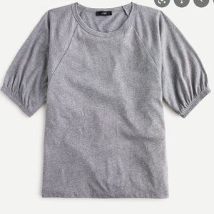 Madewell Gray Puff Sleve T Shirt, Small